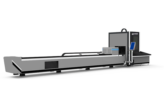 एक्सिस ट्यूब स्टेनलेस स्टील पाइप लेजर काटने की मशीन 6M रोटेशन