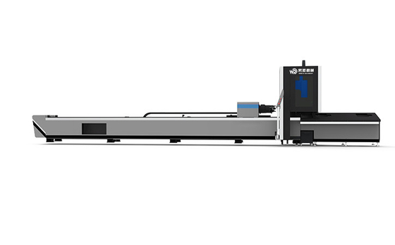 सीएनसी स्क्वायर ट्यूब धातु पाइप लेजर काटने की मशीन 100 मीटर / मिनट